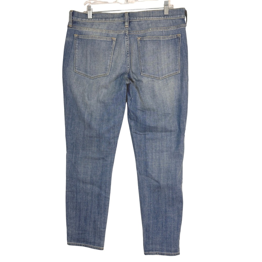 J. Crew Stretch Ankle Jeans Women 31 Blue Medium Wash Slim Straight Denim Casual - Picture 7 of 10